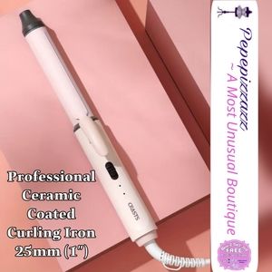 Sale NIB Professional Electric Curling Iron Rod Home Salon Use - Ceramic Coated.